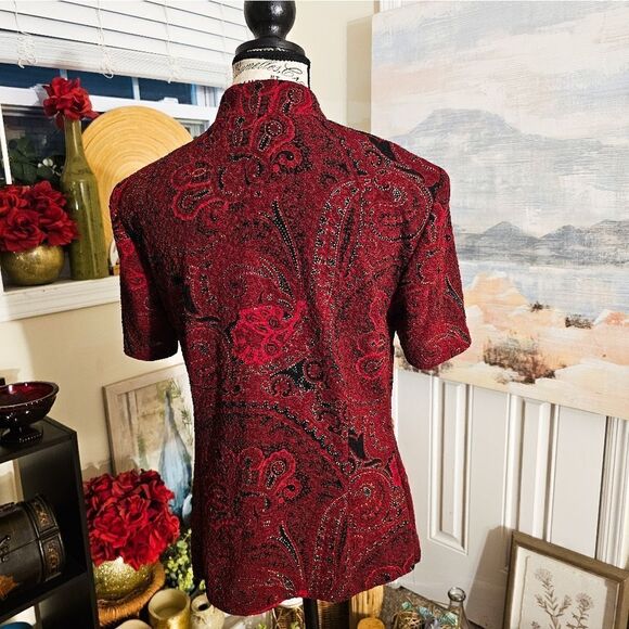 Vintage R & K Original Paisley Print Stylish Statement Top. - Picture 15 of 15